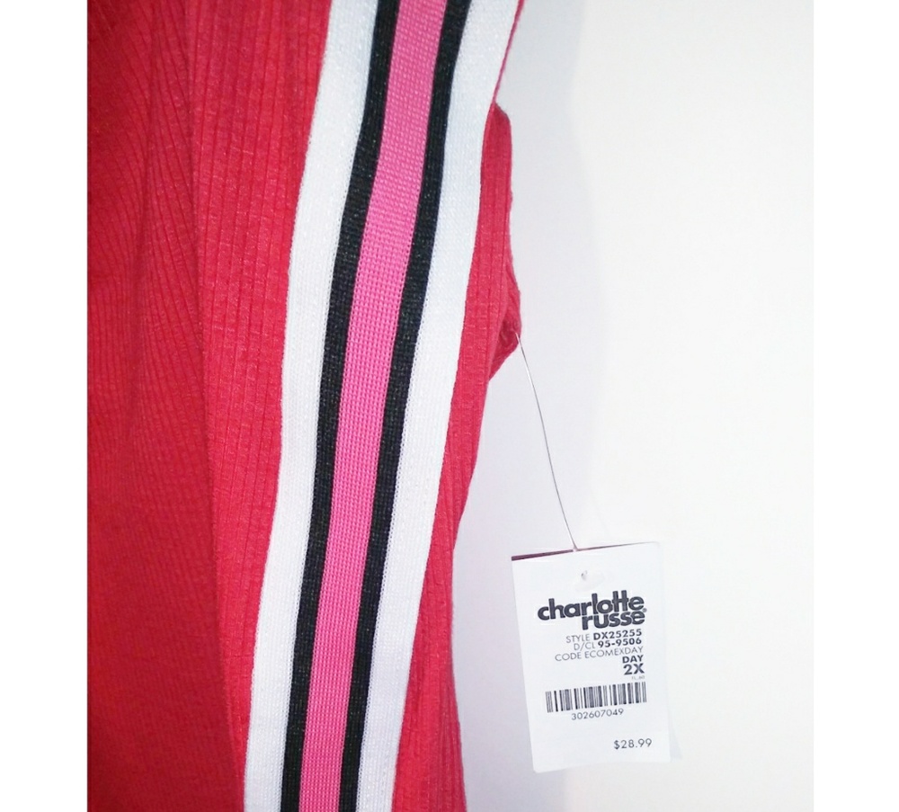 🛍$10 SALE🛍Charlotte Russe Off Shoulder Red dress - Picture 4 of 6